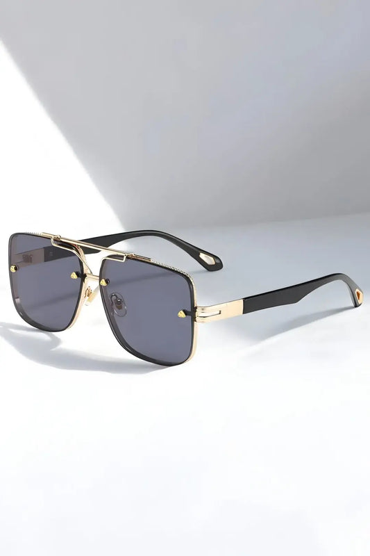 Aya Lüks Unisex Güneş Gözlüğü | Polarize UV400 Gold Siyah